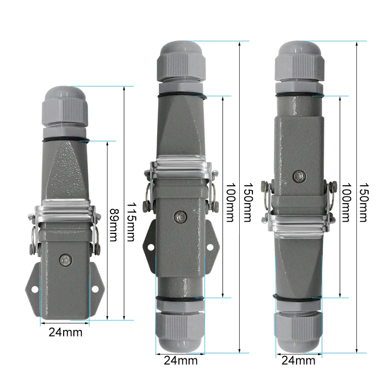 Wire Connector HDC-HA 4 Core (3+1)/5(4 +1)/6(5+1)/8 (7+1) Pins Heavy Duty Connector Aviation Industry Waterproof Plug And Socket