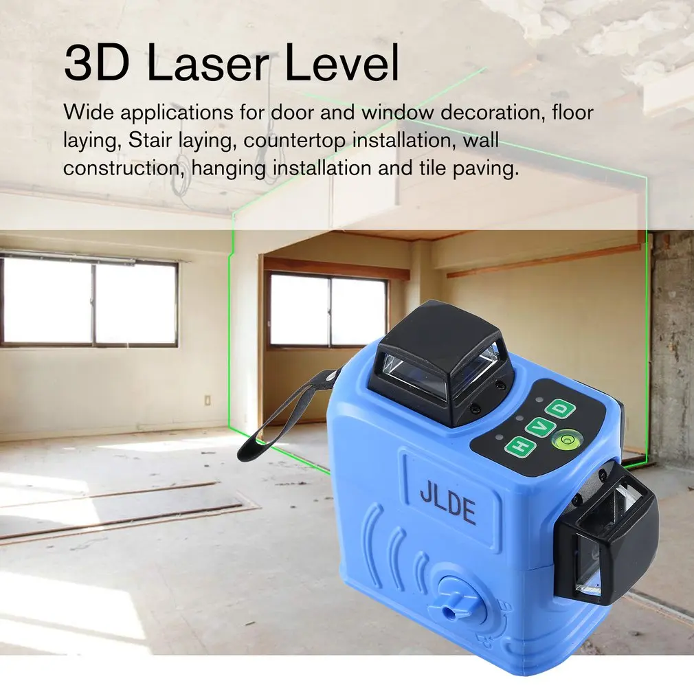 JD-686G 3D лазерный уровень зеленый самонивелирующийся инструмент Nivel Laser 360 Autonivelante горизонтальный и вертикальный крест супер лазер