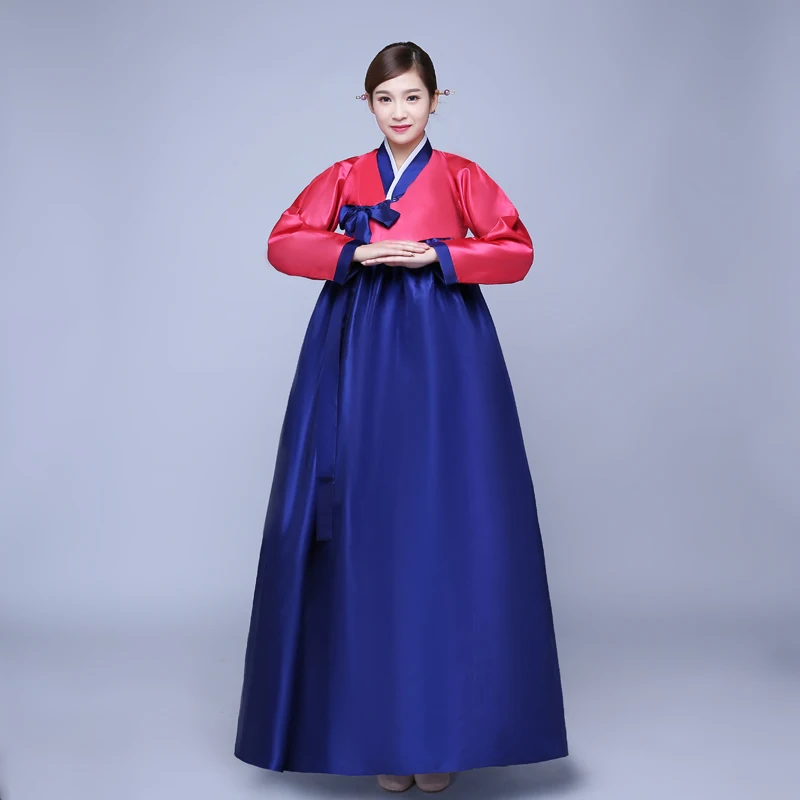 Женское традиционное платье Hanbok новое корейское вечернее для дворца и народных