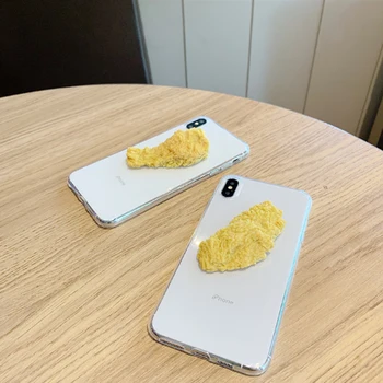 

K-STAR STORE Iphone Xs MaxTPU Creative Mobile Phone Case Applicable IPhone8plus 7 Transparent Chicken Legs Chicken Wings