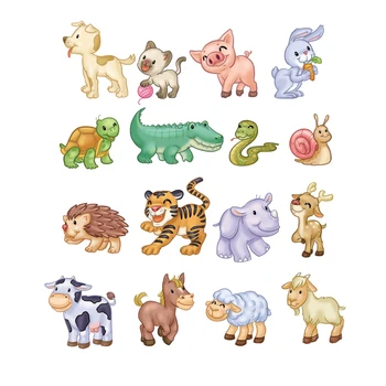 

Cartoon Animals Patches Crocodile Snake Thermal Patches For Kids Clothing Washable Heat Transfer Vinyl Stickers Iron Applique