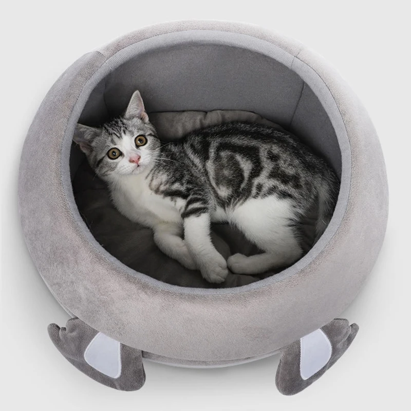 

Warm Cozy Pet Bed Dog Cat House Winter Sleeping Bag Portable Indoor Cave Nest Puppy Tent with Removable Cushion