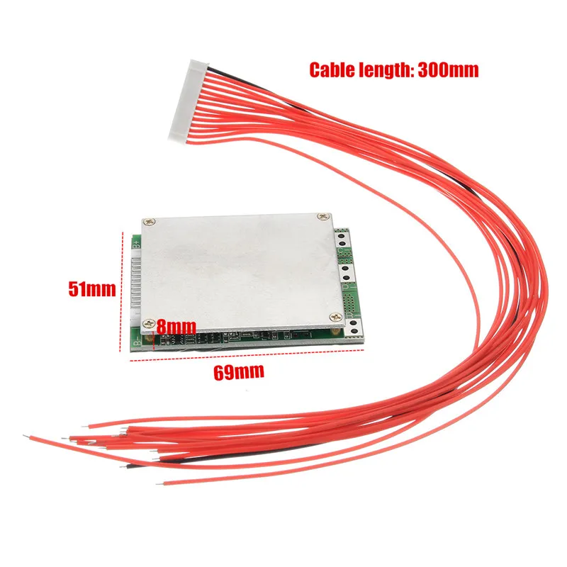 Блок литий-ионных батарей 35A 48 в 13S 18650 BMS PCB PCM защитная плата балансировочная