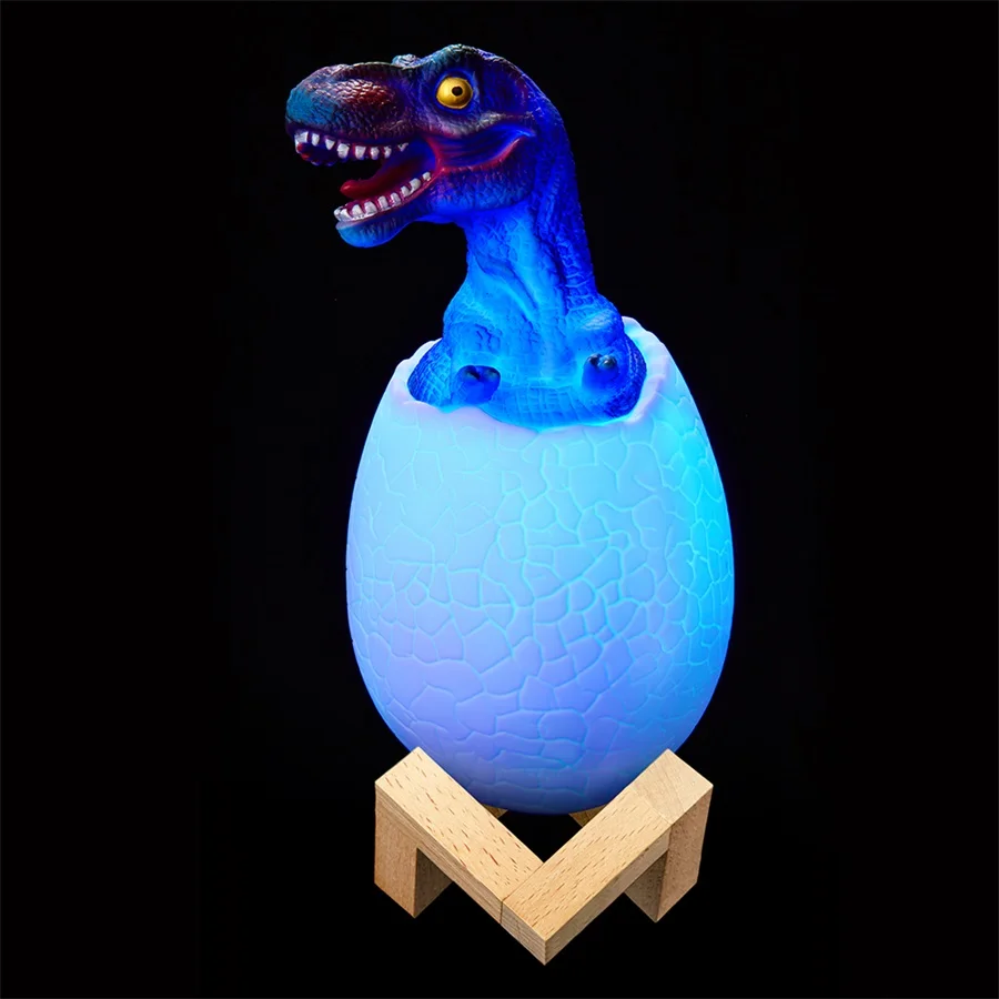 3D печать 16 цветов динозавр яйца светодиодный ночник сенсорный датчик пульт дистанционного управления с перезарядкой 4 режима прикроватная лампа для детей подарок игрушка