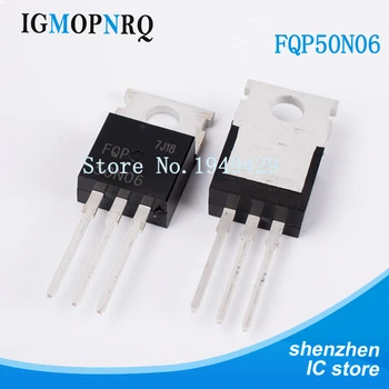 

10pcs free shipping FQP50N06 50N06 MOSFET TO-220 N-CH 60V 50A new original