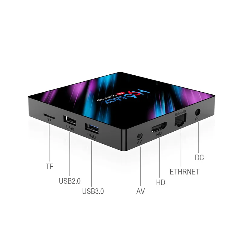 H96 MAX RK3318 4K Smart tv Box Android 9,0 16 ГБ 32 ГБ 64 ГБ медиаплеер Android tv Box 2,4/5,0G WiFi Bluetooth 4,0 телеприставка