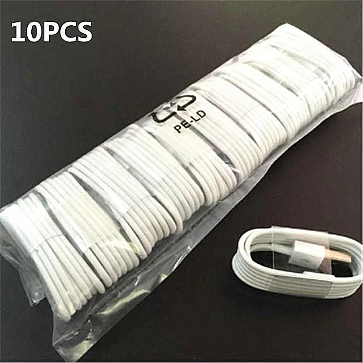 10 шт./лот usb-кабель для быстрой зарядки USB зарядка через usb кабель для синхронизации данных, кабель 8 pin-код 1/2/3 м