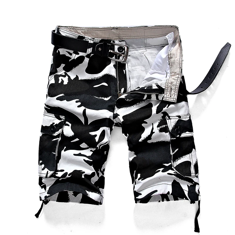 Camouflage Camo Cargo Shorts Men 2023 Summer Casual Cotton Multi-Pocket Loose Shorts Army Military Tactical Shorts Plus Size 44 2