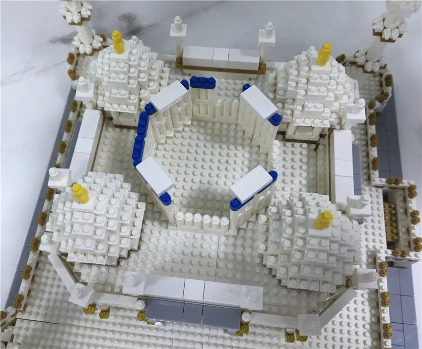 Алмазный лагерь ноу старый Траффорд футбольное поле модель Тадж Махала строительные блоки вызов архитектура детская игрушка Милан стадион кирпич