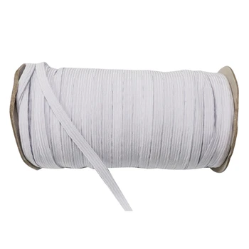

1/4 Inch 6mm 130 Yards Elastic Band Stretch Strap Cord - Ear Tie Rope Handmade Rope Cord Elastic Band