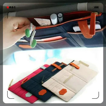 

Car Sun Visor Card Package Holder Pocket Organizer Bag for Mercedes Benz GLC63 GLA45 GLA G650 E63 E-Class A170 A B C E S Class