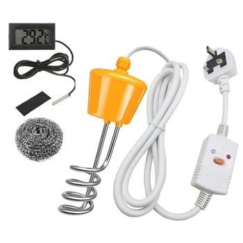

2500W Suspension Immersion Water Heater Heating s with Leakage Protection Switch&Thermometer