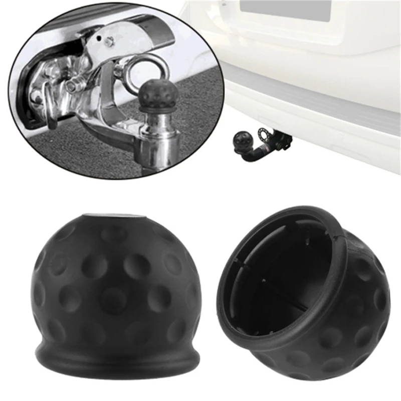 Universal Rubber Trailer Rod Ball Cover Towing Hook Caravan Trailer
