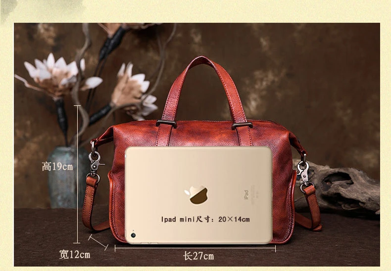 Ladies Genuine Leather Shoulder Bag Large Capacity Vintage Women's Handbags Luxury Hobos Design Women Business Trip Big Tote Bag