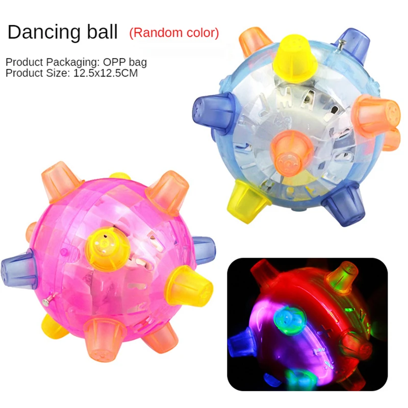 New Funny Flashing Bouncing Ball Light Dancing Ball Toy Gift for Boys