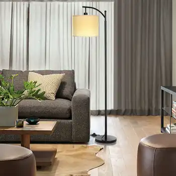 

Floor Lamp Modern Standing Lamp with Hanging Lamp Shade Industrial Arc Floor Lamp Classic Reading for Living Room Bedroom Office