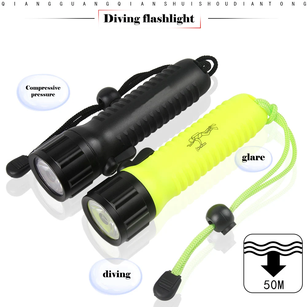 PROSTOMRER Multifunction Waterproof Led Flashlight Submersible Led Lights Professional Diving Light Flashlight Powerful Torch