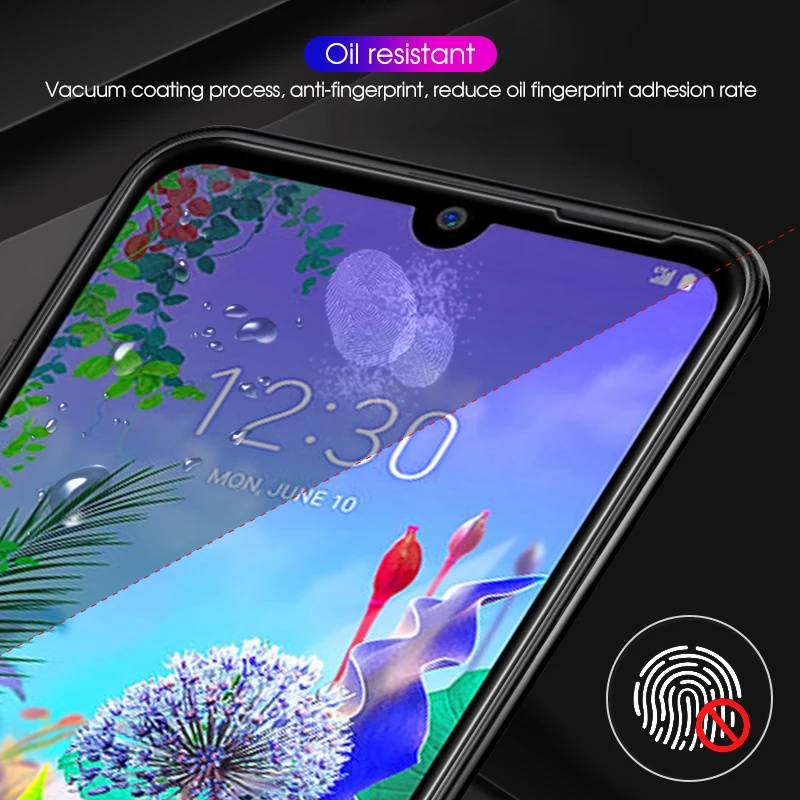 9H полное покрытие из закаленного стекла для LG Q60 K50 K11 Stylus 5 G8 K40 V30 Plus K9 V40 Защитная пленка для экрана