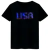 App Control Bluetooth Programmable Led T-shirt Dj LED Tshirt Built-in Battery Scrolling Text Animation Message Matrix Display 5