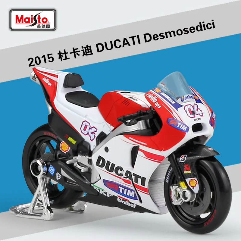 Maisto 1:18 DUCATI Desmosedici GP18#04 Andrea Dovizioso гоночная Литая модель мотоцикла - Цвет: Ducati No4 2015