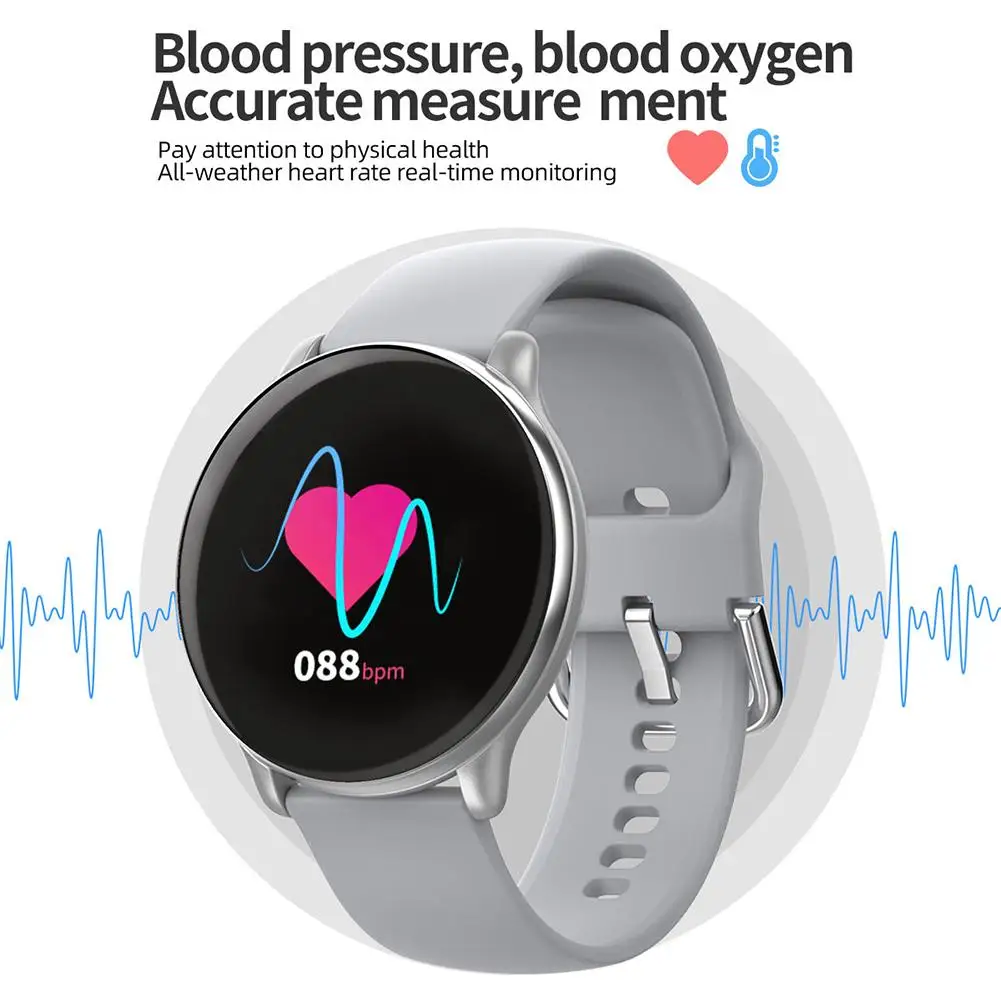 

Pedometer Smart Bracelet Fitness Tracker Health Watch Heart Rate Blood Pressure Monitor IP68 Waterproof Bluetooth For Women Men