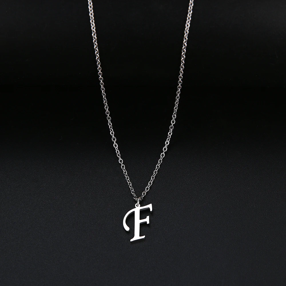 DOTIFI For Women A-Z Alphabet Letter Pendant Necklaces Personalization Stainless Steel Necklace Glamour Jewelry - Image 5