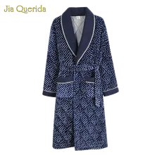 Мужской Халат купить Китай прямые мужские s с длинным рукавом ночная рубашка 3 слоя мягкий толстый теплый мужской кимоно бархатный халат ночная рубашка