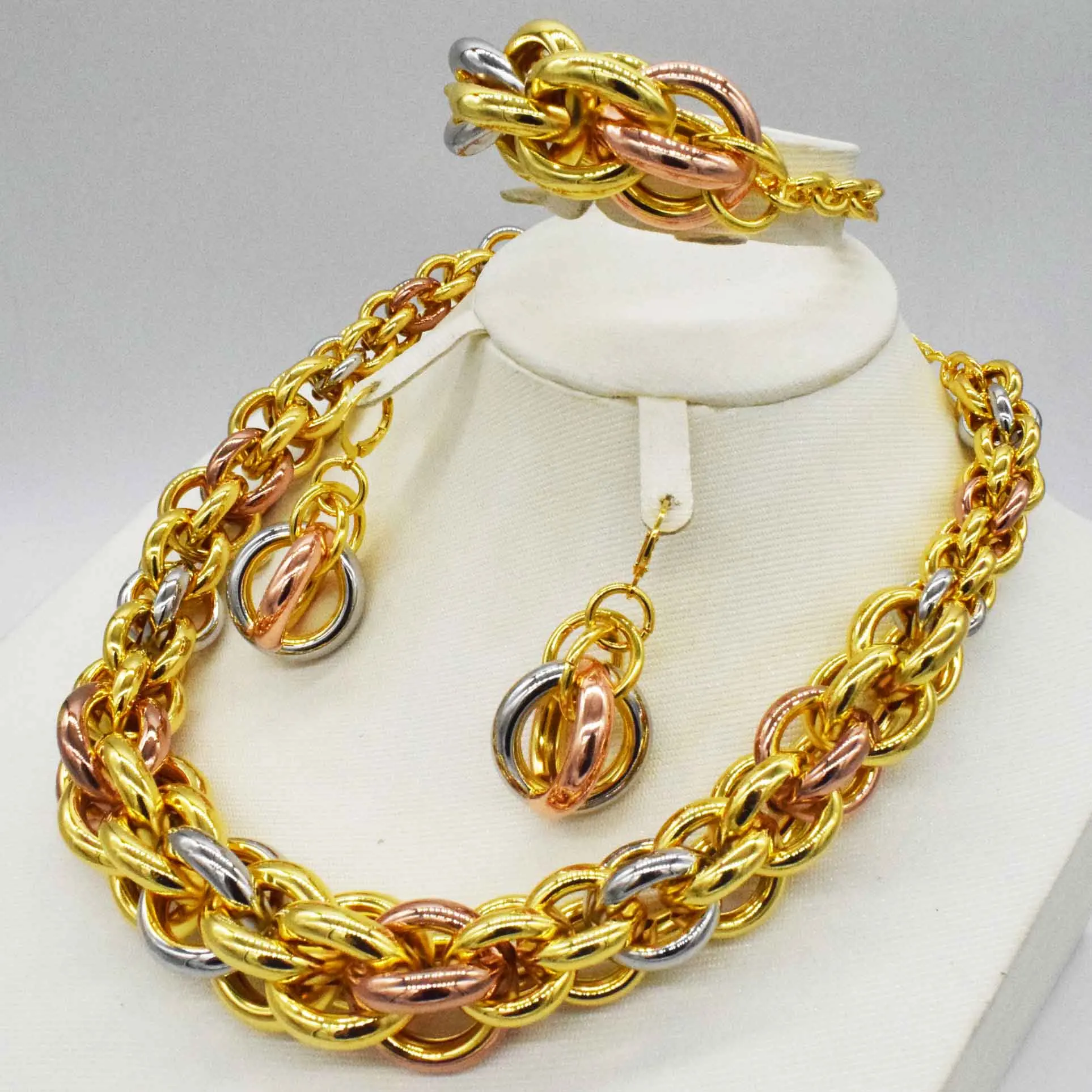 Новинка, Дубай, золотые ювелирные изделия, женское модное ожерелье, бутик, ювелирный набор, свадебное ожерелье, 24k золотое дизайнерское ожерелье