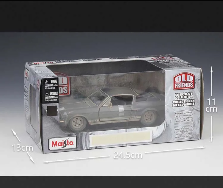 Модель автомобиля Maisto 1:24 1967 Mustang GT модель старой версии из сплава литый