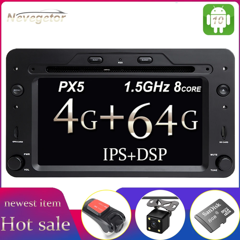 DSP 64G автомобильный DVD стерео мультимедийный радиоприемник Android 10 для Alfa Romeo Spider | Мультимедиаплеер для авто -4000194908162
