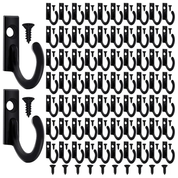 

100 Pieces of Wall-Mounted Single Hook Bathrobe Hook Coat Hook and 110 Pieces for Hanging Key Hook Jewel
