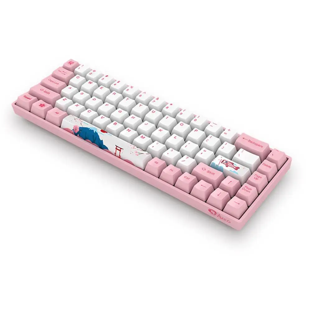  Original AKKO 3068 World Tour Tokyo Mechanical Gaming Keyboard 68 Keys Bluetooth 85% PBT Computer G