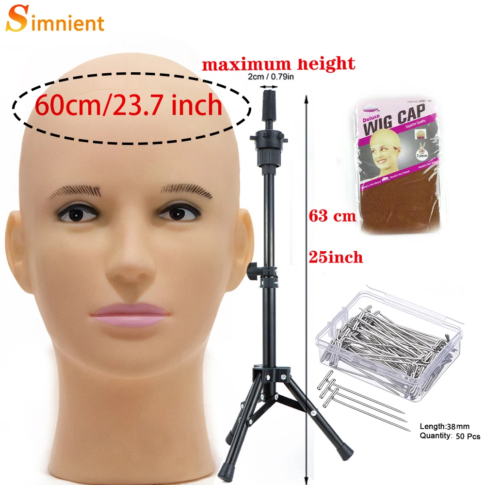 Bald Mannequin Head With Clamp Female Mannequin Head For Wig Making Hat  Display Cosmetology Manikin Head