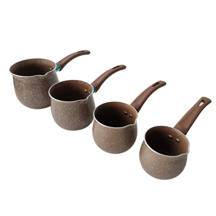Single Handle Anti-scalding Coffee Pot Non-stick Pan Mini Milk Pot P7Ding