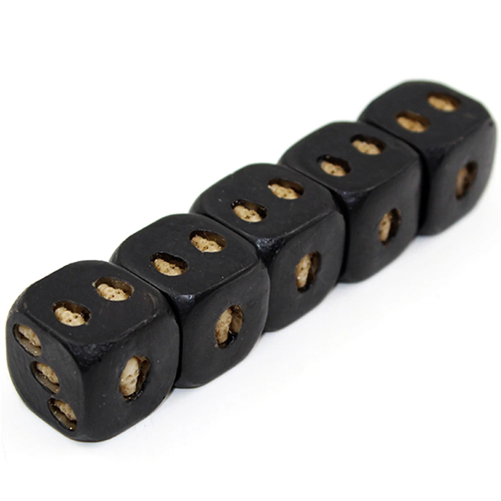 

5 Pcs Grinning Bar Board Game Skull Dice Resin Accessories Poker Entertainment Vintage Devil Leisure Toys Gambling Party