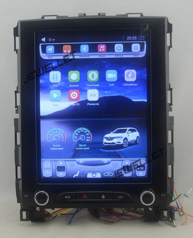10," вертикальный экран Восьмиядерный Android 8,1 автомобильный стерео gps навигатор для Renault Koleos Megane