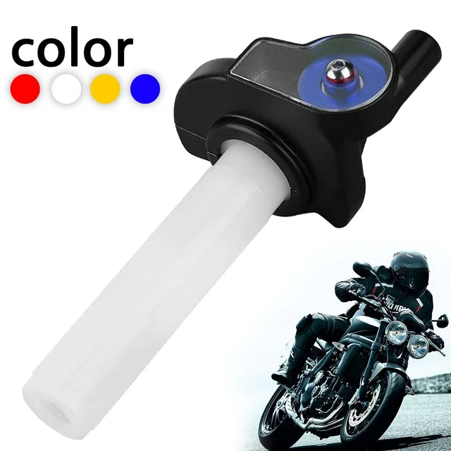 Qiilu Tirage Rapide Moto, Poignées de Poignée de Accélérateur Twist  Throttle Poignées de Gaz Visuel de Moto 22mm Poignée de Gaz Twist Gaz pour  Dirt Bike 50cc-160cc ATV(Blanc) : : Auto et