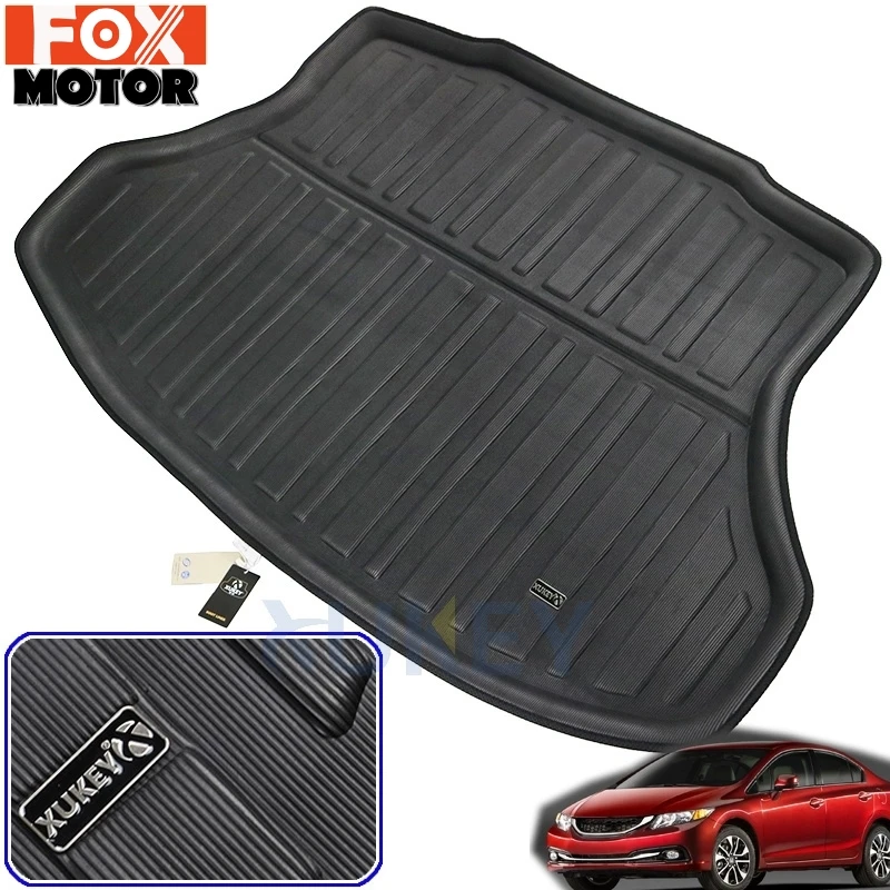 Car Rear Trunk Liner Cargo Boot Mat Floor Tray Mud Kick Protector For