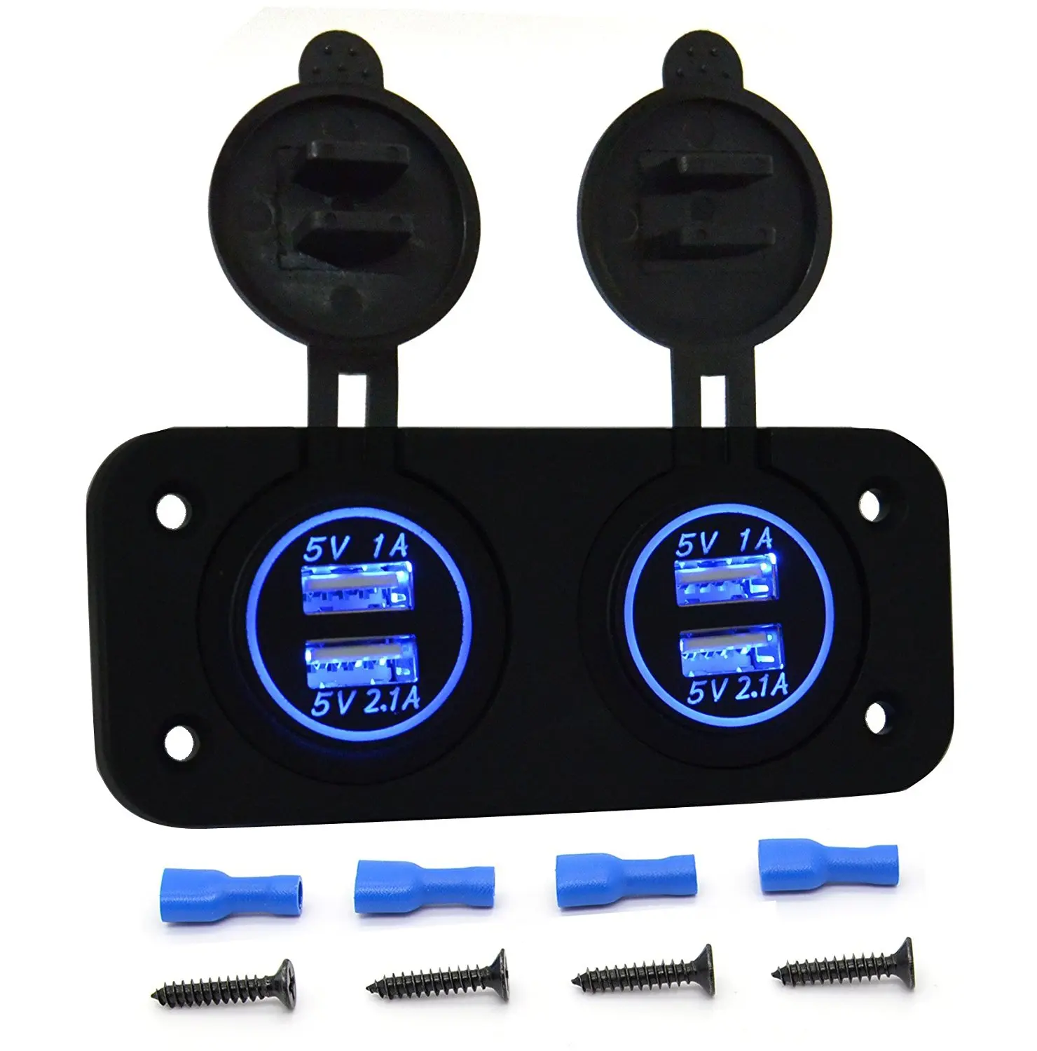 Зарядное устройство DIY с 4 портами USB двойной адаптер питания 5 В/3 1 А панель