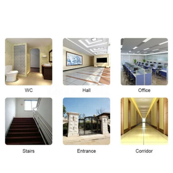 

140 ° Gray Motion Sensor Detector Wall Light Lamp LED Outdoor AC 85-265V Infrared PIR Attachment Lighting Accessories