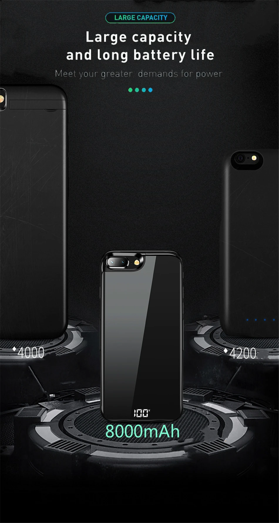Аккумулятор чехол для iphone 6s 6 7 8 Plus 5000/6000/8000mah зарядное устройство чехол для iphone XS Max XR зарядное устройство чехол