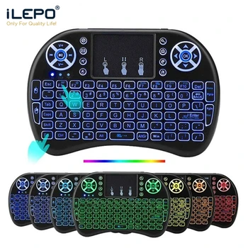 

Air Mouse Keyboard Remote Control i8 Colorful Backlit English Touchpad Backlight Mini Wireless Keyboard for Smart Android TV Box