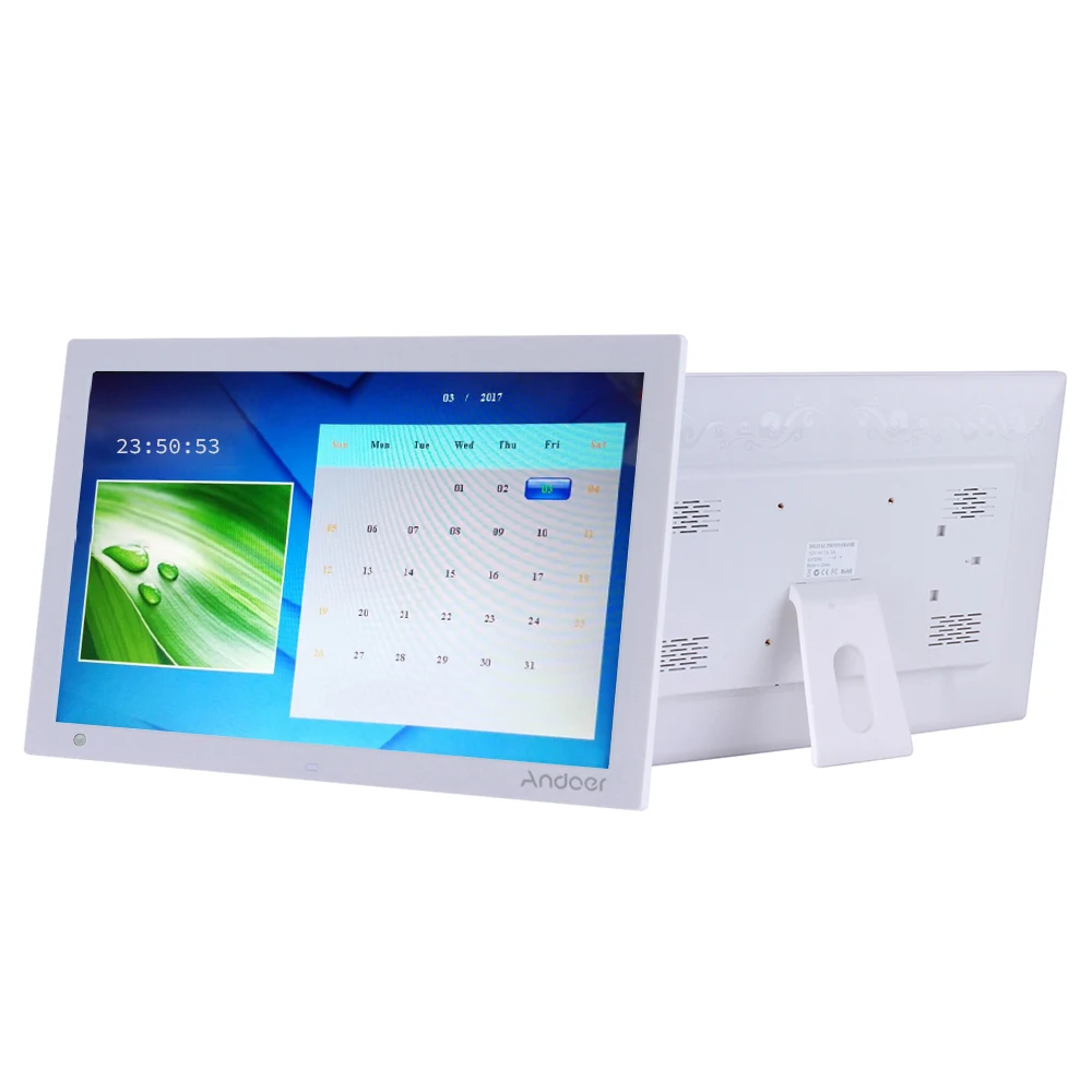 

15.4 Inch HD Digital Photo Frame Electronic Picture Album 1080P Video Music Player with Motion Sensor Scroll Subtitle
