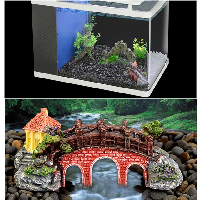 Discover more than 143 aquarium bridge decoration seven.edu.vn