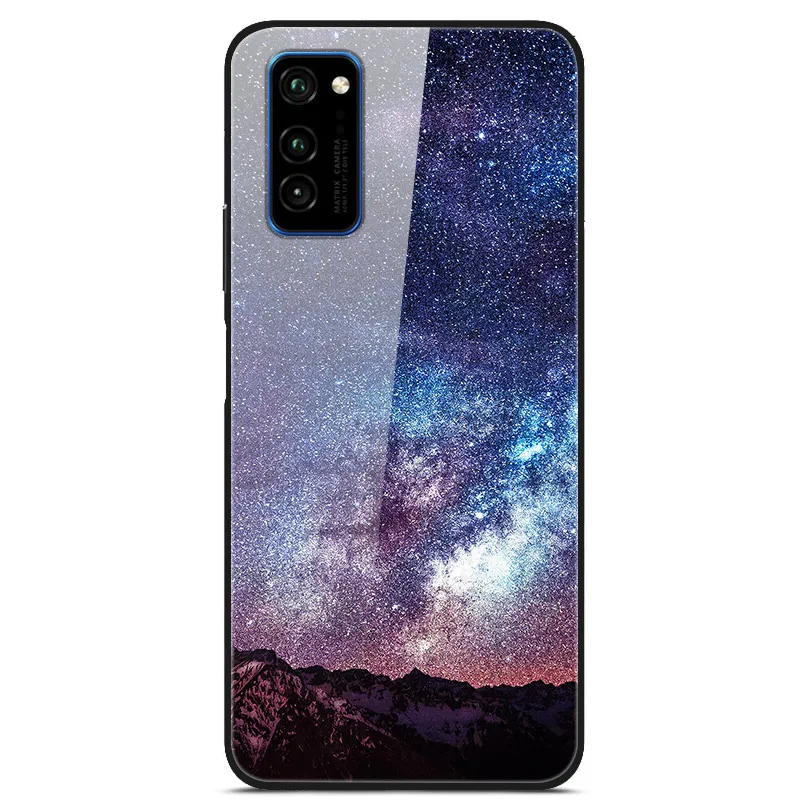Для huawei honor view 30 Чехол из закаленного стекла жесткий чехол для телефона для huawei honor View 30 Pro TPU бампер чехол s honor v30 - Цвет: 27