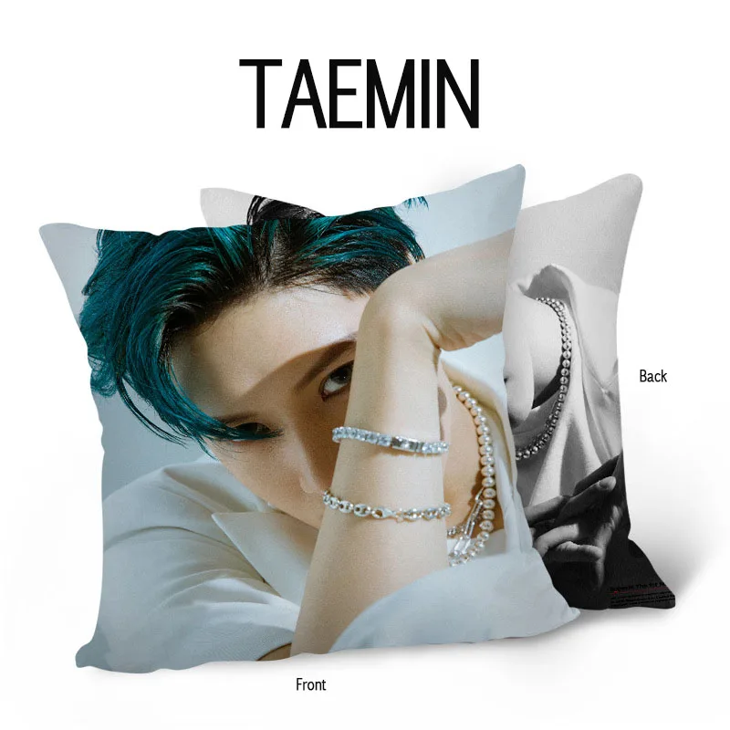 Kpop SuperM Jopping Double Sides Pillow Case Pillow Soft Chair Cushion KAI LUCAS TAEMIN TAEYONG BAEKHYUN TEN MARK - Цвет: TAEMIN