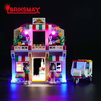 

BriksMax Led Light Kit for Friends Series 41311 Heartlake Pizzeria Building Blocks Model Light Set Compatible With 01011/10609
