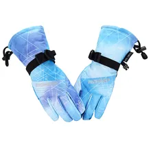 Лыжные перчатки высокого качества для детей, русские водонепроницаемые рукавицы, Зимние перчатки для девочек, теплые перчатки для сноуборда, теплые перчатки для мальчиков