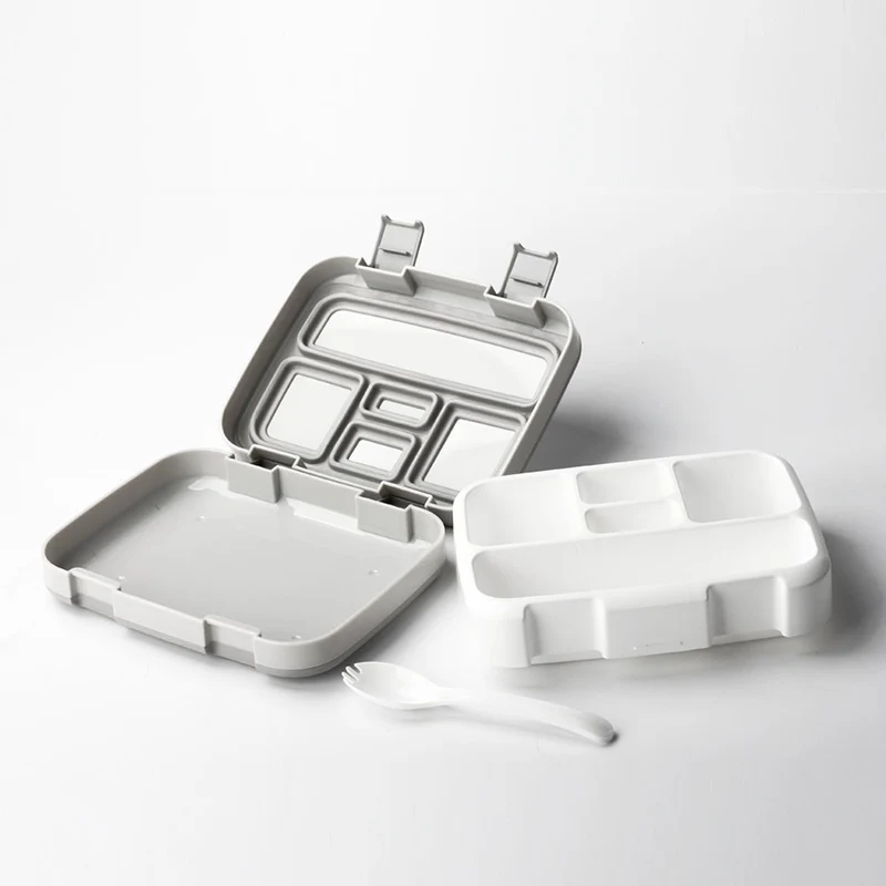 

Portable Kids Lunch Box 5 Grid Leakproof Food Container for Camping Hiking DC112