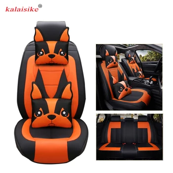 

Kalaisike leather Universal Car Seat covers for Land Rover all models Rover Range Evoque Sport Freelander Discovery car styling